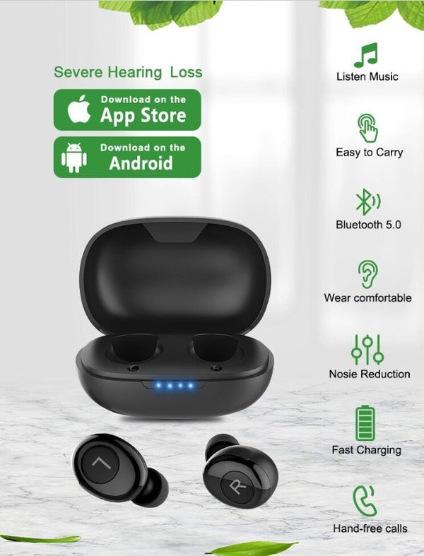 Rechargeable Hearing Aid With Bluetooth