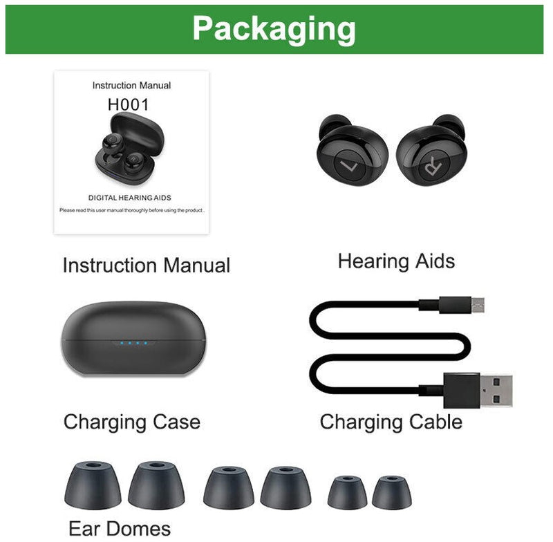 Rechargeable Hearing Aid With Bluetooth